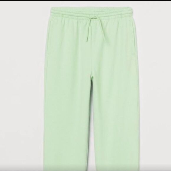 Women’s sweatpants H&M Cinched bottoms, pockets size XXL pastel green - Picture 3 of 11